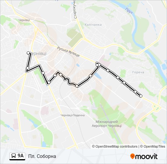 9A bus Line Map