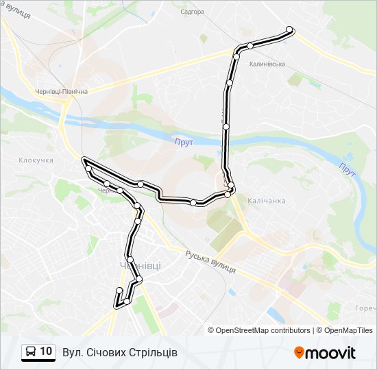 10 bus Line Map