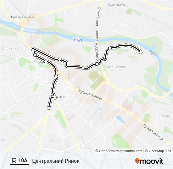 10A Bus Line Map