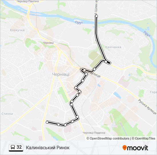 32 bus Line Map