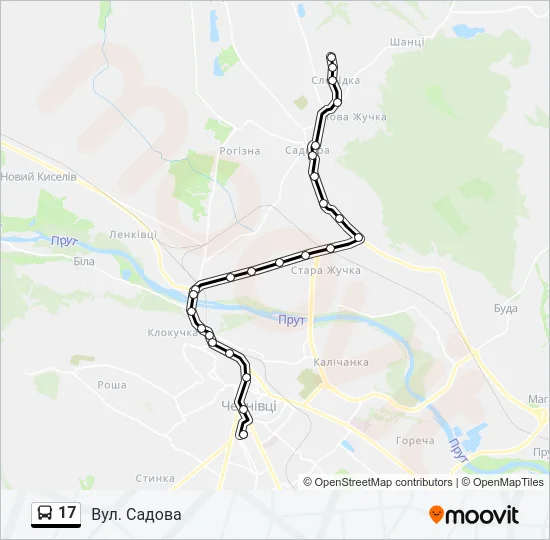 17 Bus Line Map