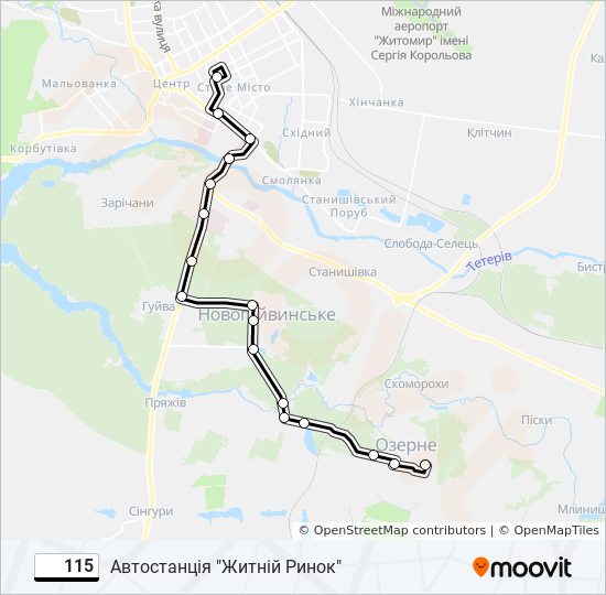 Автобус 115 расписание котовск