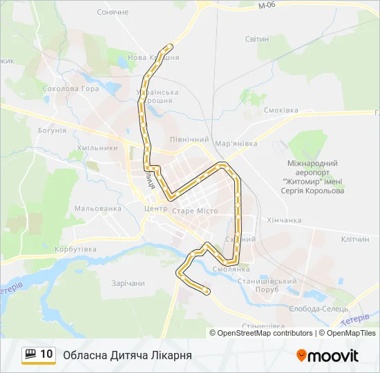 10 Shuttle Line Map