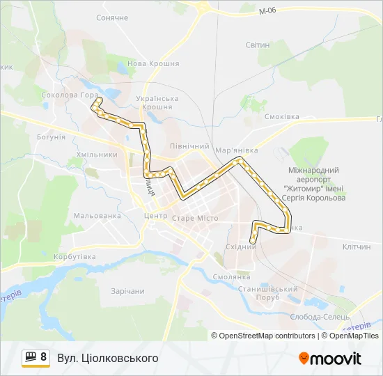 Маршрутка 8: карта маршрута