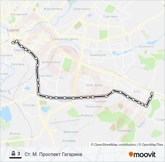 3 Cable Car Line Map