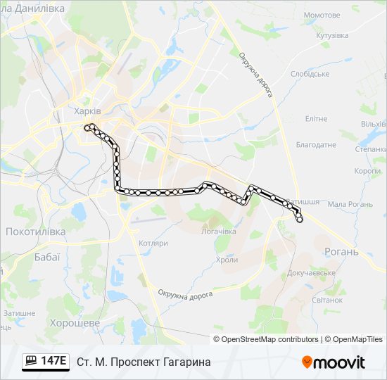 147E funicular Line Map