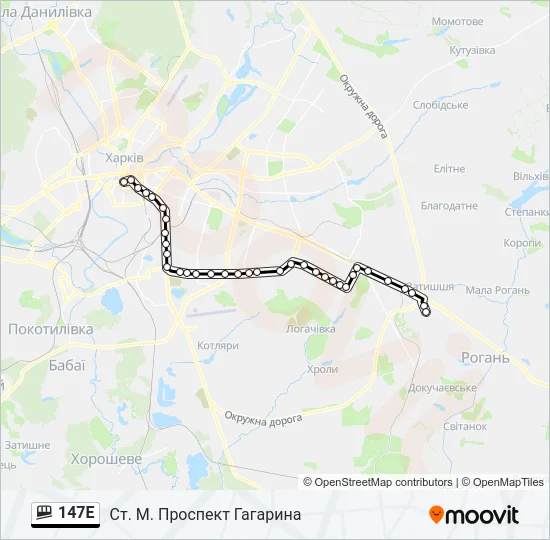 147E Funicular Line Map