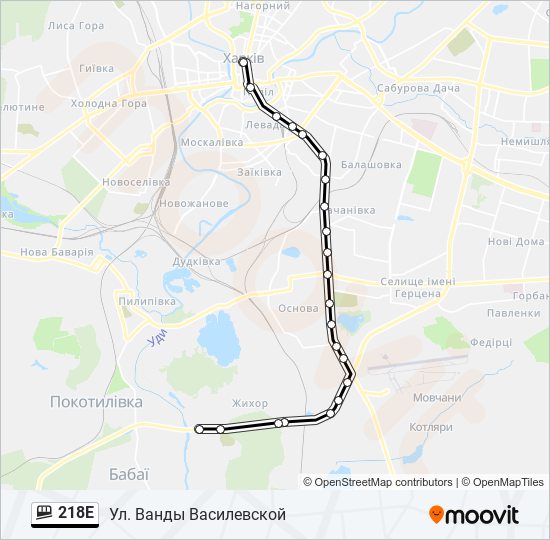 218E funicular Line Map