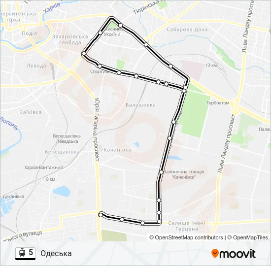 5 Light Rail Line Map