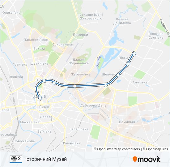 2 metro Line Map