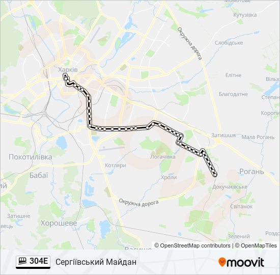 304Е funicular Line Map