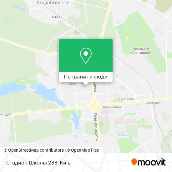 Карта Стадион Школы 288
