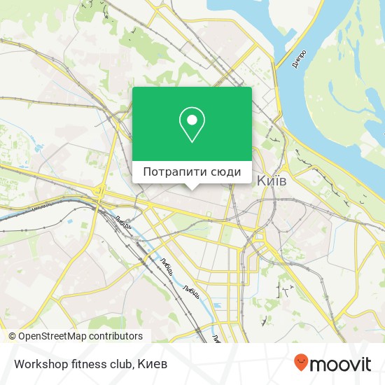 Карта Workshop fitness club