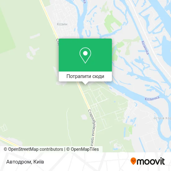 Карта Автодром
