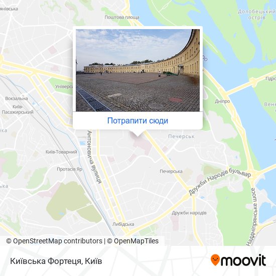 Карта Київська Фортеця