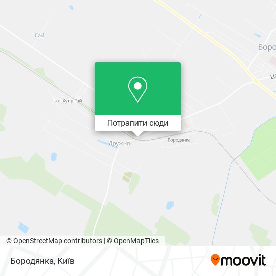Карта Бородянка