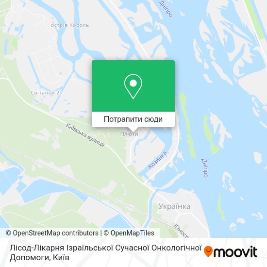 Карта Лісод-Лікарня Ізраїльської Сучасної Онкологічної Допомоги