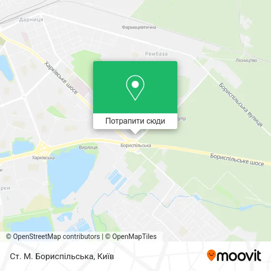 Карта Ст. М. Бориспільська
