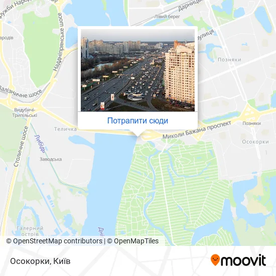 Карта Осокорки