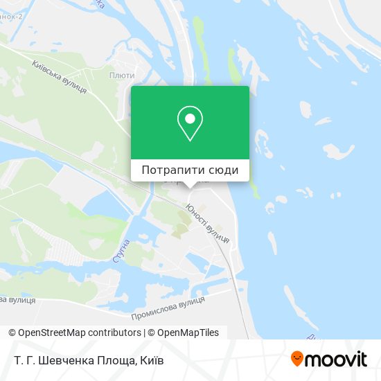 Карта Т. Г. Шевченка Площа