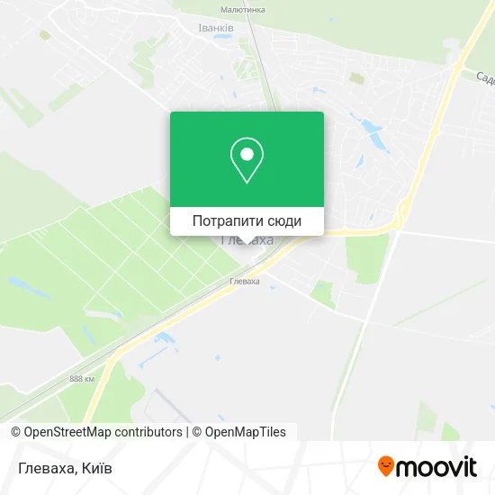 Карта Глеваха