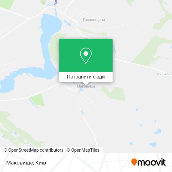 Карта Маковище