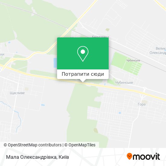 Карта Мала Олександрівка