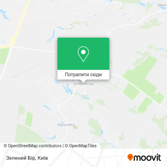 Карта Зелений Бір