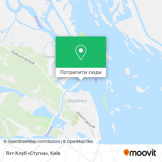 Карта Яхт-Клуб «Стугна»
