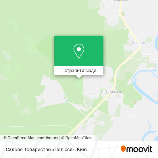 Карта Садове Товариство «Полісся»