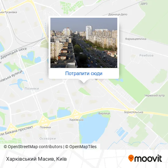 Карта Харківський Масив