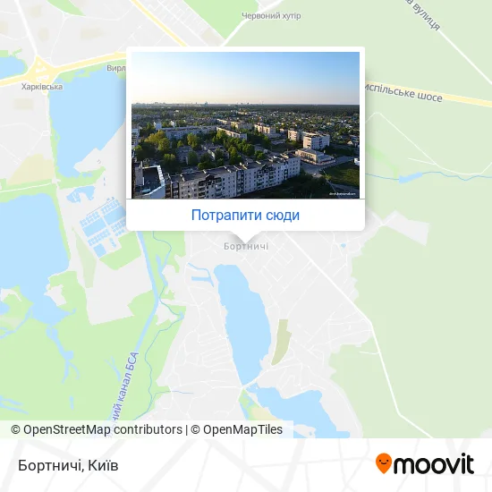Карта Бортничі