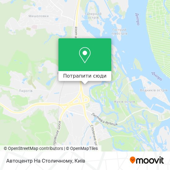 Карта Автоцентр На Столичному