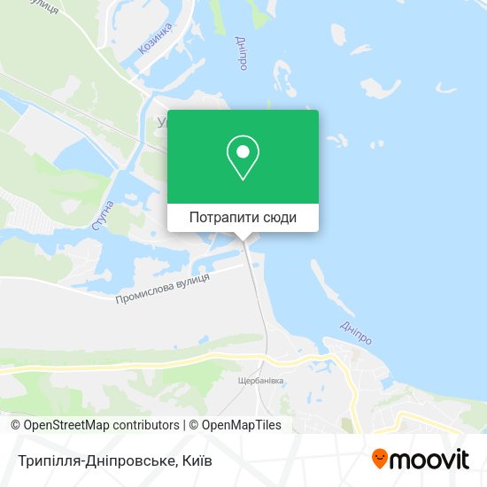 Карта Трипілля-Дніпровське