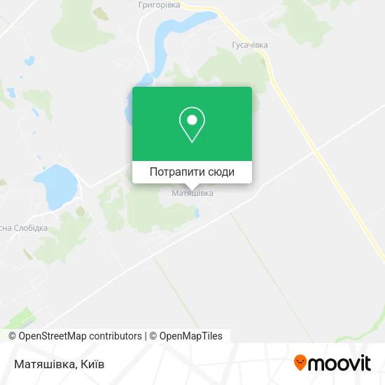 Карта Матяшівка