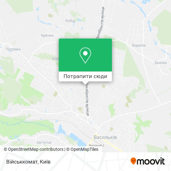 Карта Військкомат