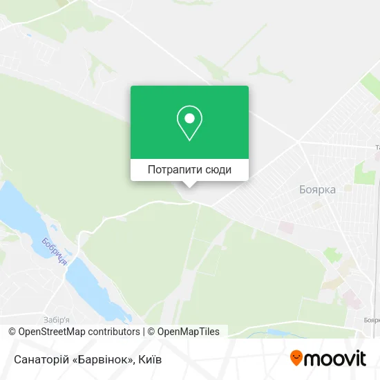 Карта Санаторій «Барвінок»