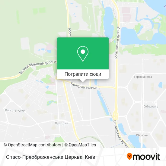 Карта Спасо-Преображенська Церква