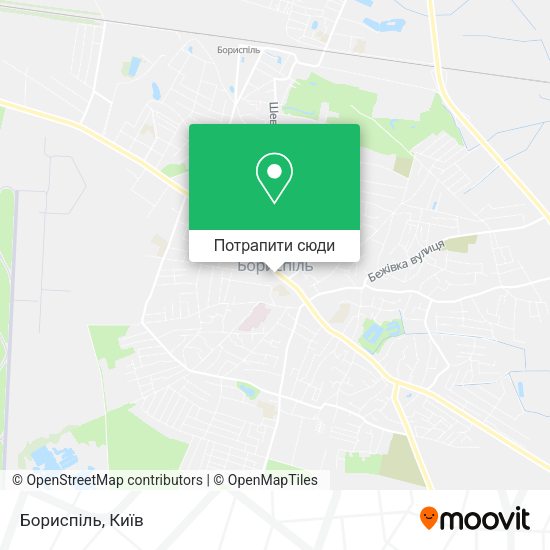 Карта Бориспіль