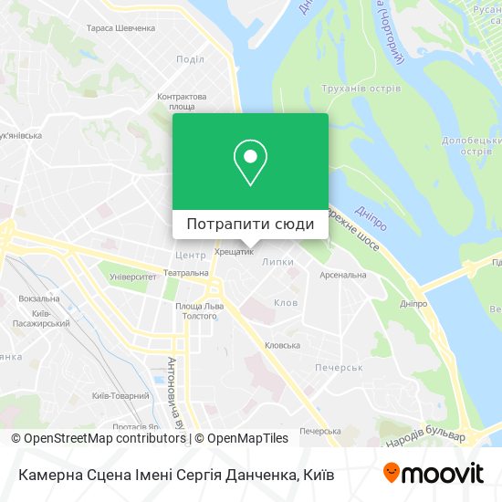 Карта Камерна Сцена Імені Сергія Данченка