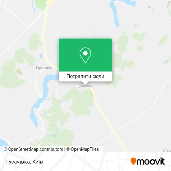 Карта Гусачівка