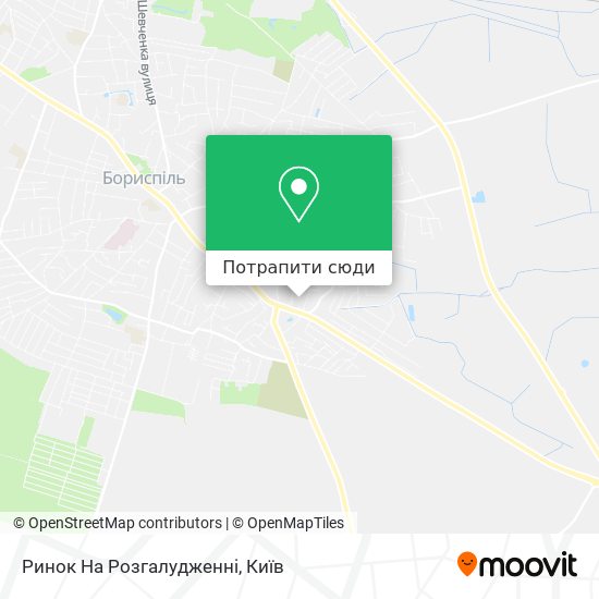 Карта Ринок На Розгалудженні
