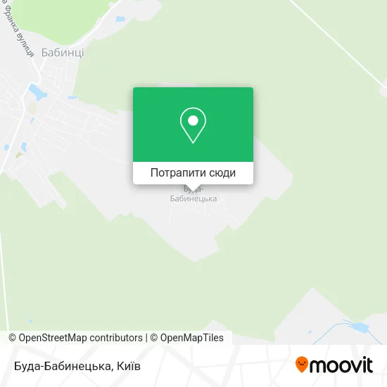 Карта Буда-Бабинецька