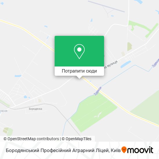 Карта Бородянський Професійний Аграрний Ліцей