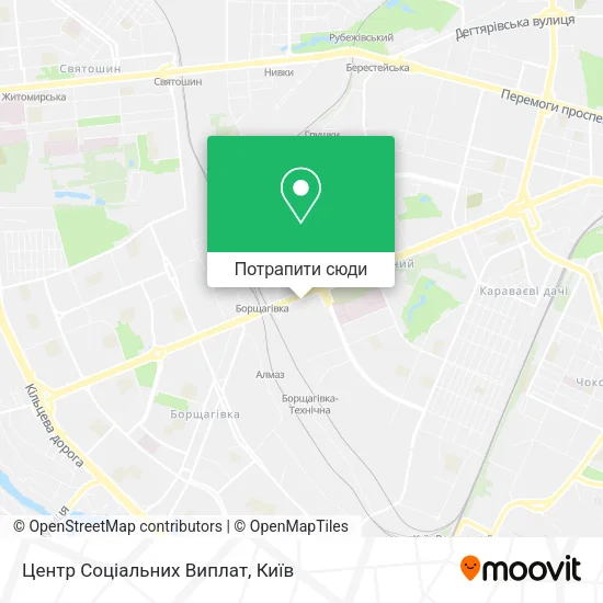 Карта Центр Соціальних Виплат