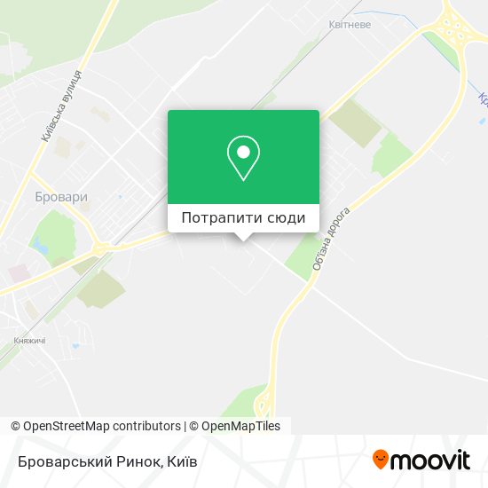 Карта Броварський Ринок