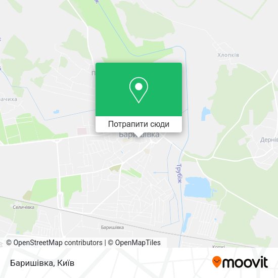 Карта Баришівка