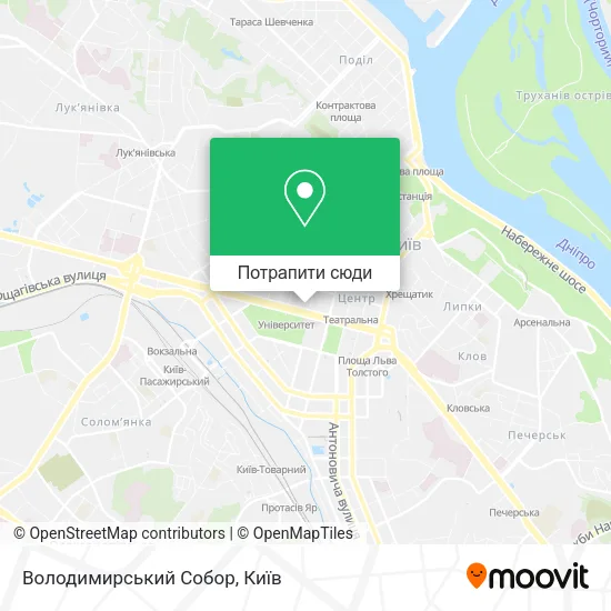 Карта Володимирський Собор