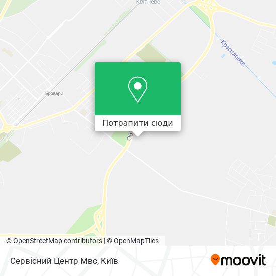 Карта Сервісний Центр Мвс