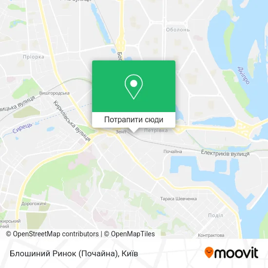 Карта Блошиний Ринок (Почайна)
